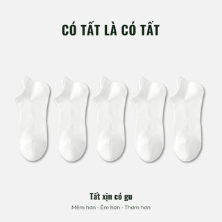 Combo 5 đôi tất trắng nam Activebb dòng Bamboo chống hôi chân _ Có Tất Là Có Tất