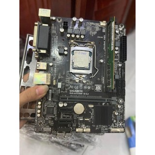 Combo main giga h110 + i3 7100 + ram 8gb d4