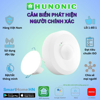 Cảm biến phát hiện người hunonic hpr - bộ cảm biến hiện diện ốp trần, âm trần