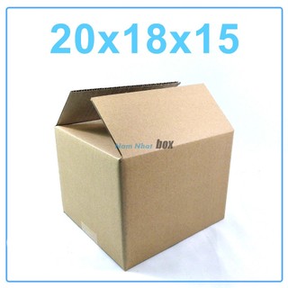 Hộp bìa đóng hàng 20x18x15cm, hộp gói hàng giá rẻ - NamNhat Box