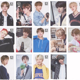 Card BTS ALBUM World (ảnh in 2 mặt)