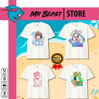 Áo Hero team đầy đủ nhân vật màu trắng, áo thun hero team thời trang unisex | MR BEAST STORE