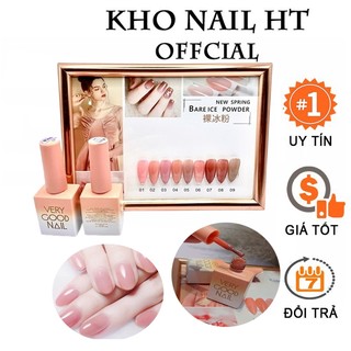 Sơn thạch sét 9 chai tặng kèm bảng màu Verygood Nail