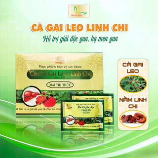 Cao cà gai leo linh chi dạng hòa tan hộp 25 gói - Giúp thanh nhiệt, giải độc, mát gan.