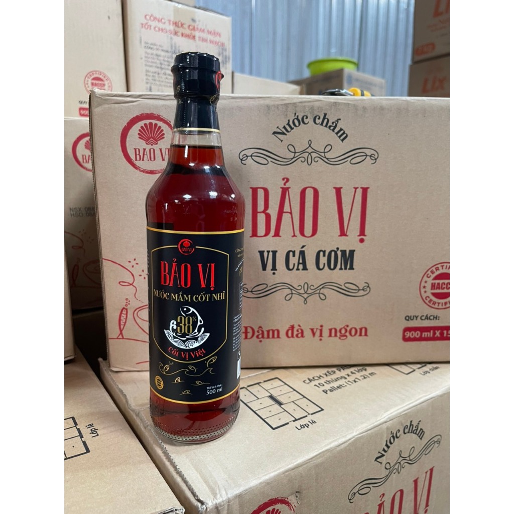 Nước Mắm cá cơm cốt nhĩ Bảo Vị (38 độ đạm ) chai 500ml