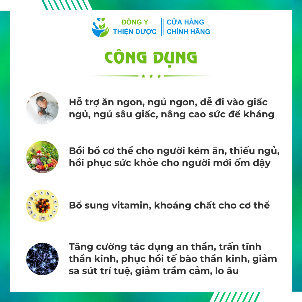 [CHÍNH HÃNG] Viên Uống Ăn Ngủ Ngon, Giảm Mệt Mỏi, Thiếu Ngủ, Phục Hồi Sức Khỏe Cho Người Mới Ốm Dậy Đông Trùng Vương