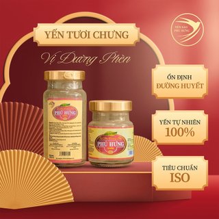 Combo vỉ 10 hũ lẻ Yến sào Phú Hưng vị đường phèn dễ uống bổ sung năng lượng cho cơ thể hỗ trợ sức khỏe toàn diện