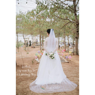 Veil thêu tên thiết kế riêng theo yêu cầu