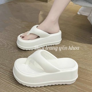 Dép Bánh Mì Tông Kẹp Đế Cao 6,5 cm Thời Trang Cao Cấp