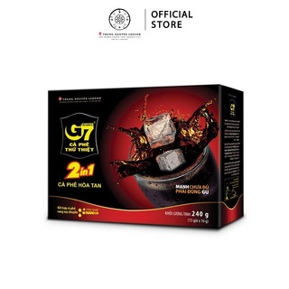 Cà phê G7 2in1 Trung Nguyên hộp 15 gói