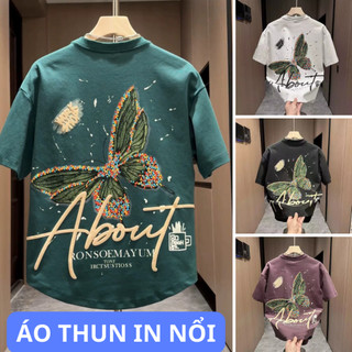 Áo Phông in nổi cao cấp chất liệu cotton co giãn thoáng mát