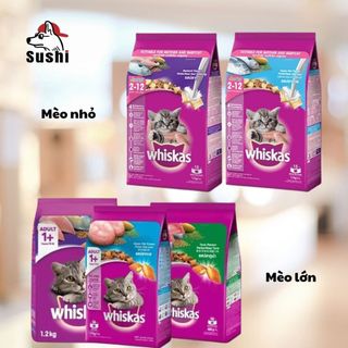 [HOẢ TỐC] Hạt Whiskas cho mèo con, trưởng thành đủ vị (400g - 1,2kg)