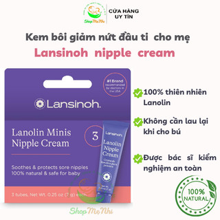 Kem bôi nứt đầu ti, nứt cổ gà, làm mềm da khô Lansinoh Lanolin Nipple Cream.