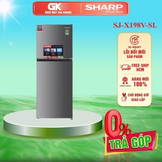 Sj-x198v-sl - tủ lạnh sharp inverter 181 lít sj-x198v-sl - giao toàn quốc
