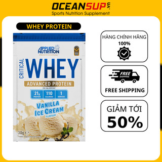 CRITICAL WHEY SAMPLE SACHET Applied Nutrition - Critical Whey Gói dùng thử - Whey Blend Cao cấp - Gói 30g - 1seving