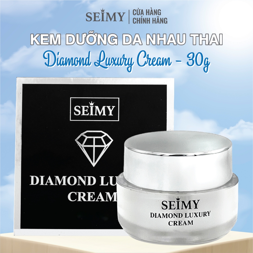 Kem dưỡng da mặt nhau thai Seimy - Diamond Luxury Cream 30g