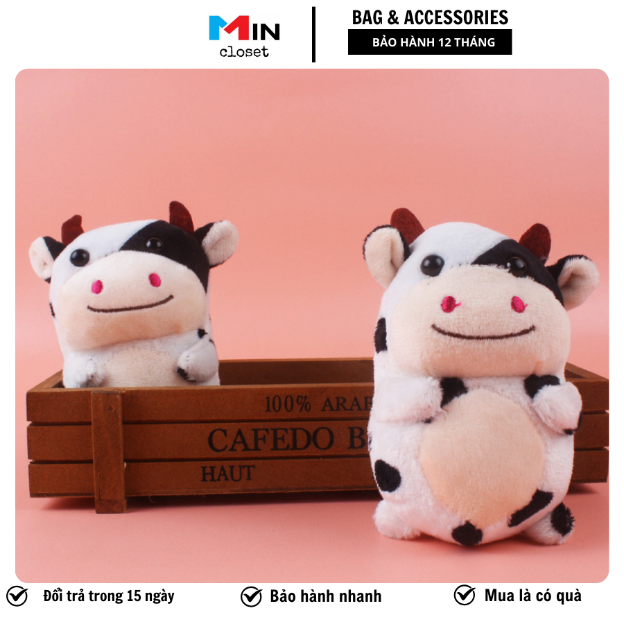 💥 FREESHIP 50K 💥 Móc khóa siêu dễ thương BÒ BÉO 💖