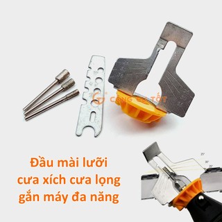 Đầu mài lưỡi cưa xích, cưa lọng gắn máy đa năng, Bộ phụ kiện mài dũa lưỡi cưa dũa cưa