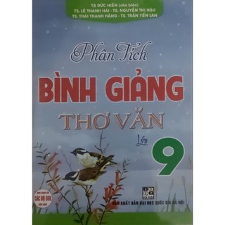 Sách - Phân tích Bình giảng Thơ văn lớp 9