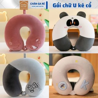 Gối chữ U kê cổ chống đau mỏi vai gáy dùng cho văn phòng du lịch quà tặng được chọn mẫu đa dạng