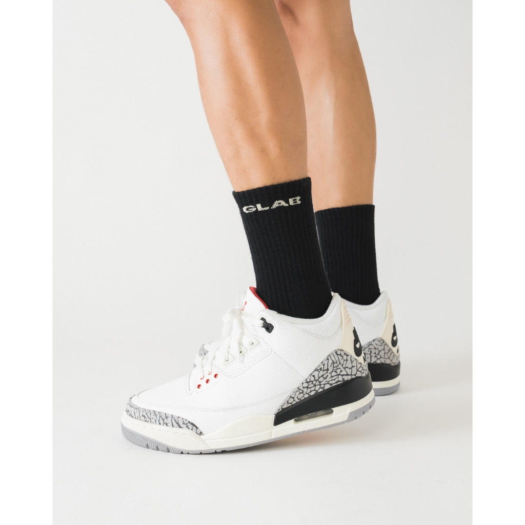 Vớ GLAB Casual 2.0 Crew Socks Black