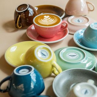 Ly Cà Phê Egg 200ml Cappuccino Cup & Saucer (Màu Potters) - Loveramics