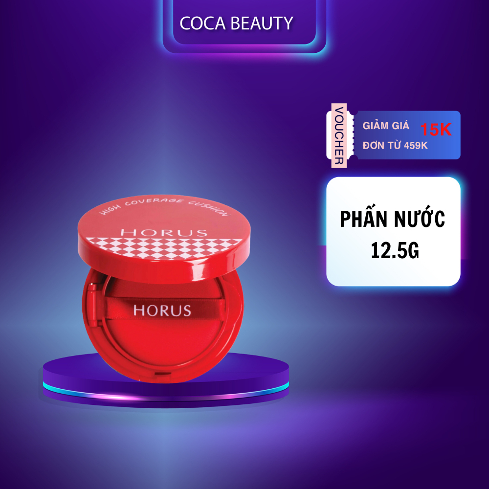 Phấn nước Horus Dream Cover Air Cushion 12.5g - 3 in 1 - che khuyết điểm vượt trội, ẩm mịn,mỏng nhẹ
