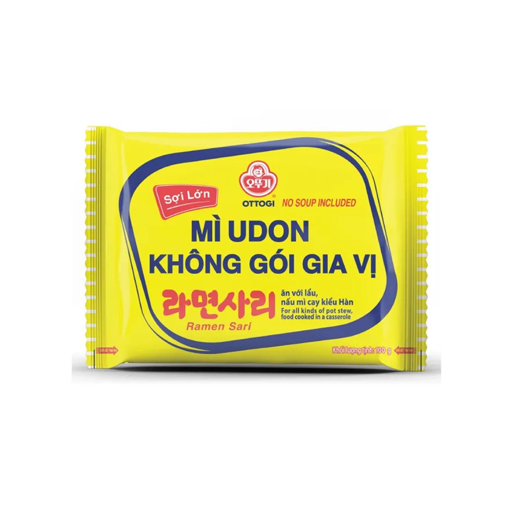 Thùng 48 gói mì udon không gói gia vị Ottogi 100g