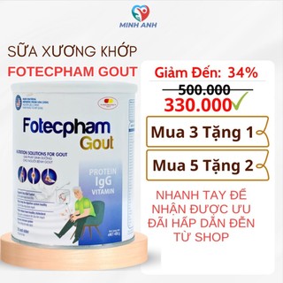 Sữa xương khớp Fotecpham gout hỗ trợ người bị gout tăng cường sức khỏe Sản Phẩm Của Japa kids Chính Hãng