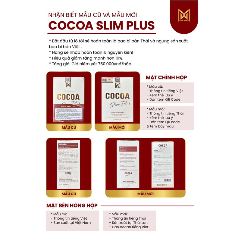 GIẢM CÂN COCOAPLUS SIÊU MẠNH TIẾNG THÁI MỚI NHẤT