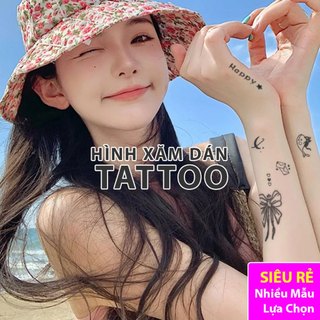Hình xăm dán tạm thời chống nước, xăm dán hình xăm nhỏ hình dán xăm tattoo hình xăm