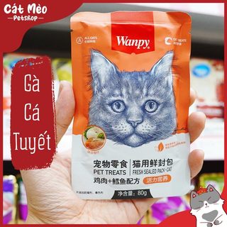 [Pate Wanpy] Pate Cho Mèo Thơm Ngon Gói 80g