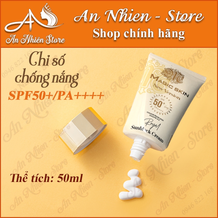 KEM CHỐNG NẮNG THẢO DƯỢC - MAGIC SKIN🌞🌞🌞 NGĂN NGỪA LÃO HÓA, NÂNG TÔNG SÁNG HỒNG