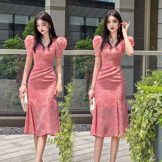 Đầm nữ cao cấp, thiết kế chiết eo nhẹ nhàng, xoè nhẹ đuôi cá duyên dáng, phong cách NV1232