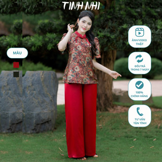 Pháp phục đi lễ TINH NHI gầm lụa vân hoa sang trọng và đăng cấp PP117