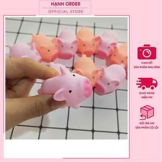  Đồ chơi bóp tay hình chú heo có tiếng kêu dễ thương, mềm dẻo giải tỏa căng thẳng.