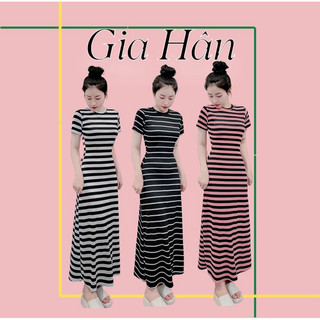 Đầm body sọc dáng xòe cực kỳ tôn dáng