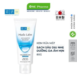 Kem Rửa Mặt Hada Labo Advanced Nourish Sạch Sâu Dưỡng Ẩm 80g