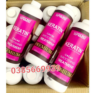 KERATIN LUXSONS SMOOTHING TREATMENT THỦY PHÂN PHỤC HỒI TÓC HƯ TỔN CANADA 1000ML