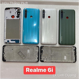 Bộ vỏ oppo realme 6i kèm xương, khay sim