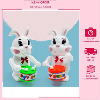  Đồ chơi chú thỏ đánh trống lên dây cót dễ thương cho bé.