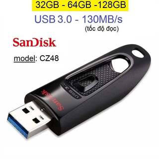 USB Sandisk ultra usb 3.0 flash drive dung lượng 16GB/ 32GB/ 64GB/ 128GB (CZ48)