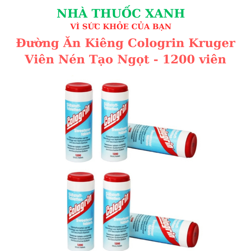 Đường Ăn Kiêng Cologrin Kruger Viên Nén Tạo Ngọt - 1200 viên