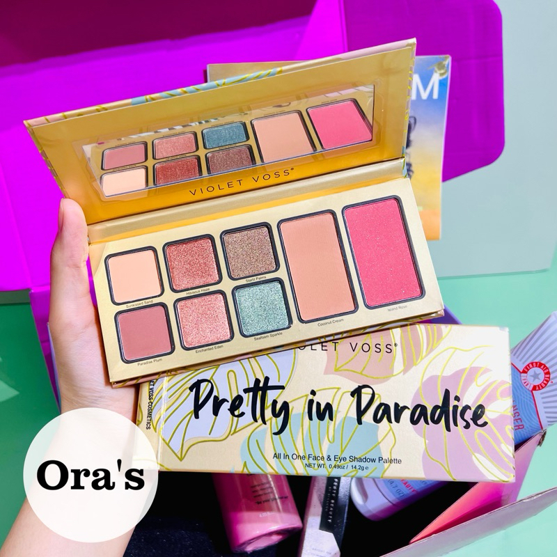 Bảng phấn mắt & má VIOLET VOSS Pretty in Paradise All in One Face & Eye Shadow Palette