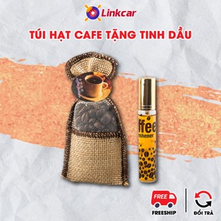 Túi Hạt Cafe - Tinh Dầu Treo Xe Ô Tô Tươi Mát Khử Mùi Treo Xe Oto, Tủ Quần Áo - Tặng Kèm Tinh Dầu