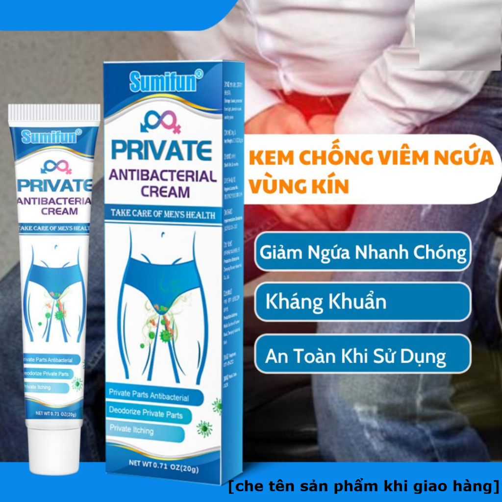 Kem Sumifun Bôi Ngứa Vùng Kín do Nấm, Mụn Sinh Dục, Sùi Mào Gà,...thành phần thảo dược 100%- [CHE TÊN SP KHI GIAO HÀNG]