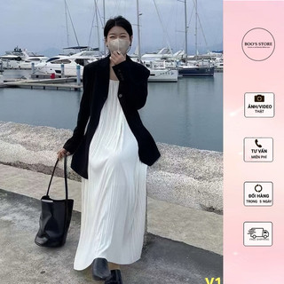 Váy maxi 2 dây dáng dài hàng thiết kế boo's store