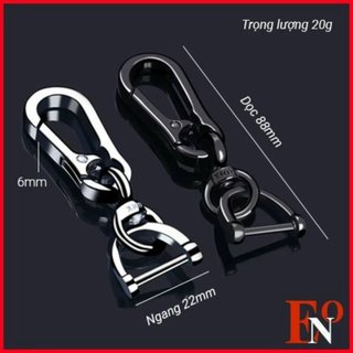 Móc khóa inox hình móng ngựa - Móc khóa ô tô inox xịn không gỉ bền đẹp chắc chắn