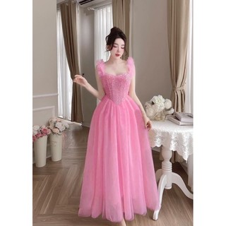 ✨ Đầm 2 dây maxi dúm bèo kết đá✨
