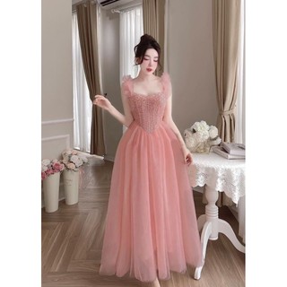 ✨ Đầm 2 dây maxi dúm bèo kết đá✨